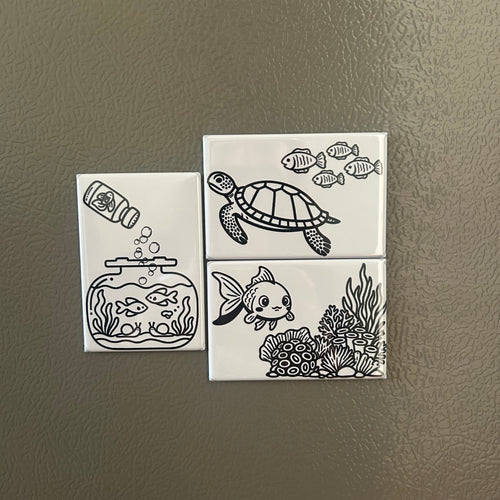Premade Drawable Magnets - Fish