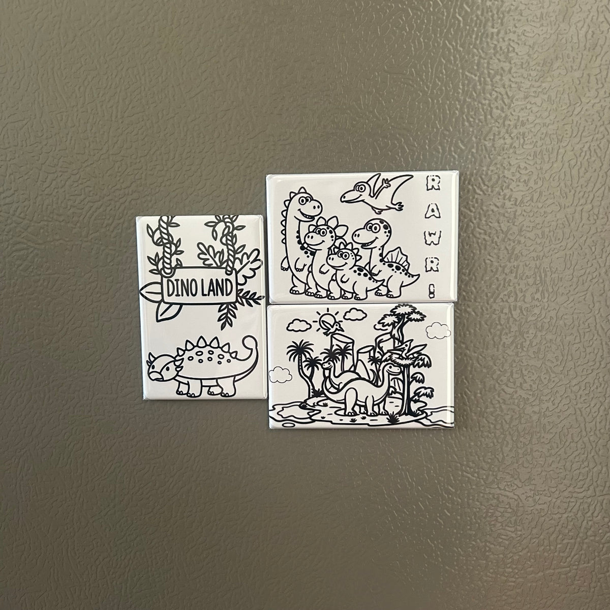 Premade Drawable Magnets - Dinosaurs
