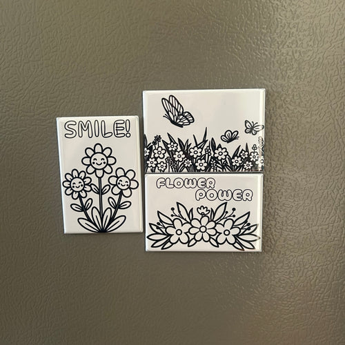 Premade Drawable Magnets - Flower