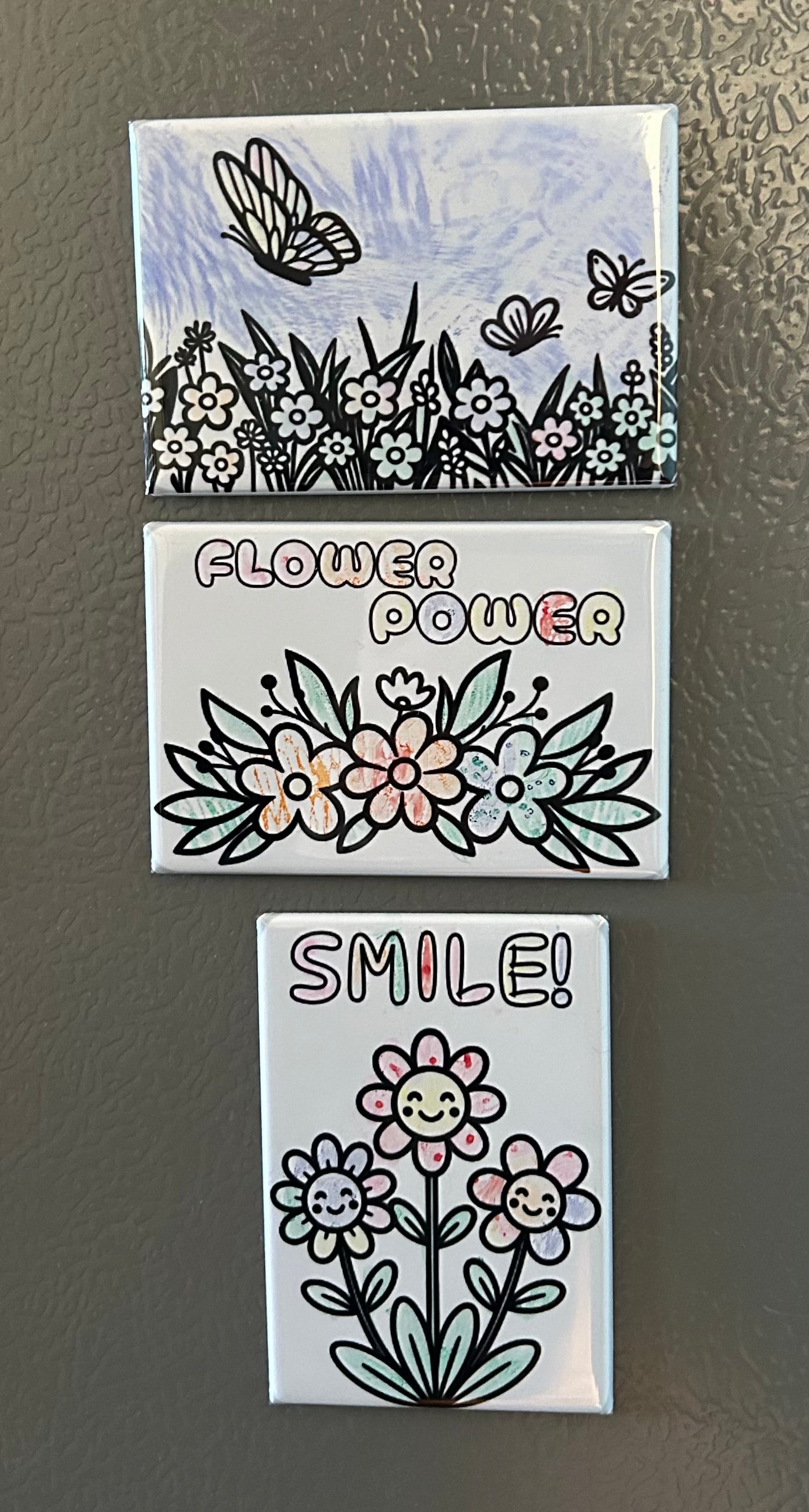 Premade Drawable Magnets - Flower